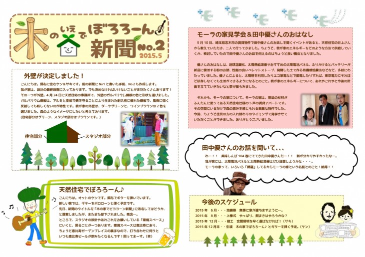 木の家でぼろろーん新聞No.2
