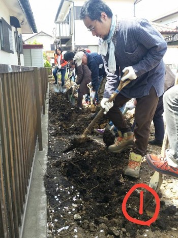 排水路をつくりました 排水路をつくりました
