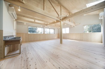 無垢杉の空間