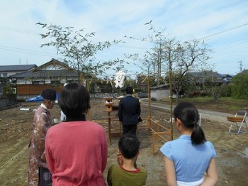 熊本での地鎮祭 熊本での地鎮祭