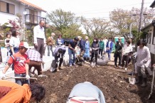 建主様のお庭でワークショップ