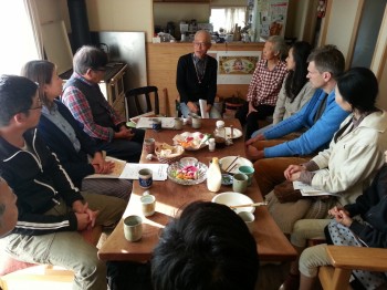 松本さんから農的生活についてのお話し 松本さんから農的生活についてのお話し
