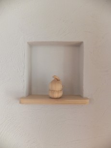 ヤモリの木彫り