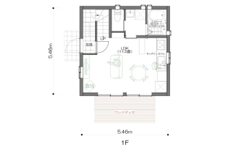 輪（わ）の家18坪